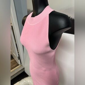 Babaton Sculpt Knit Dress - Light Pink